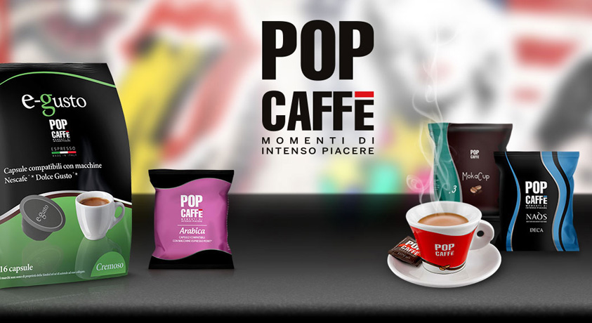 Pop Coffee pods and capsules: moments of intense pleasure, SAIDA Gusto Espresso
