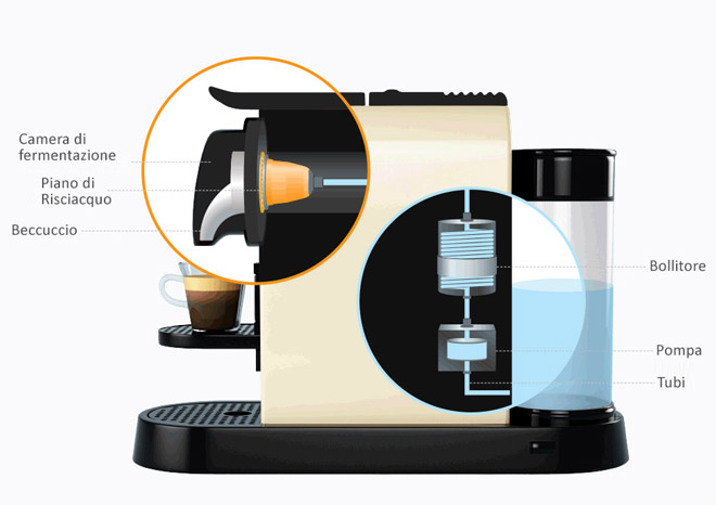 The coffee machine: the journey of coffee from capsule to cup, SAIDA Gusto Espresso