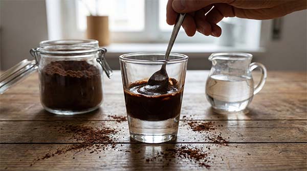 mocaccino in casa preparazione del cacao