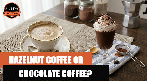 hazelnut coffee or chocolate coffee