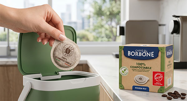 le cialde compostabili borbone, le prime sul mercato