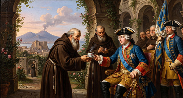 la leggenda di re carlo e del caffè borbone